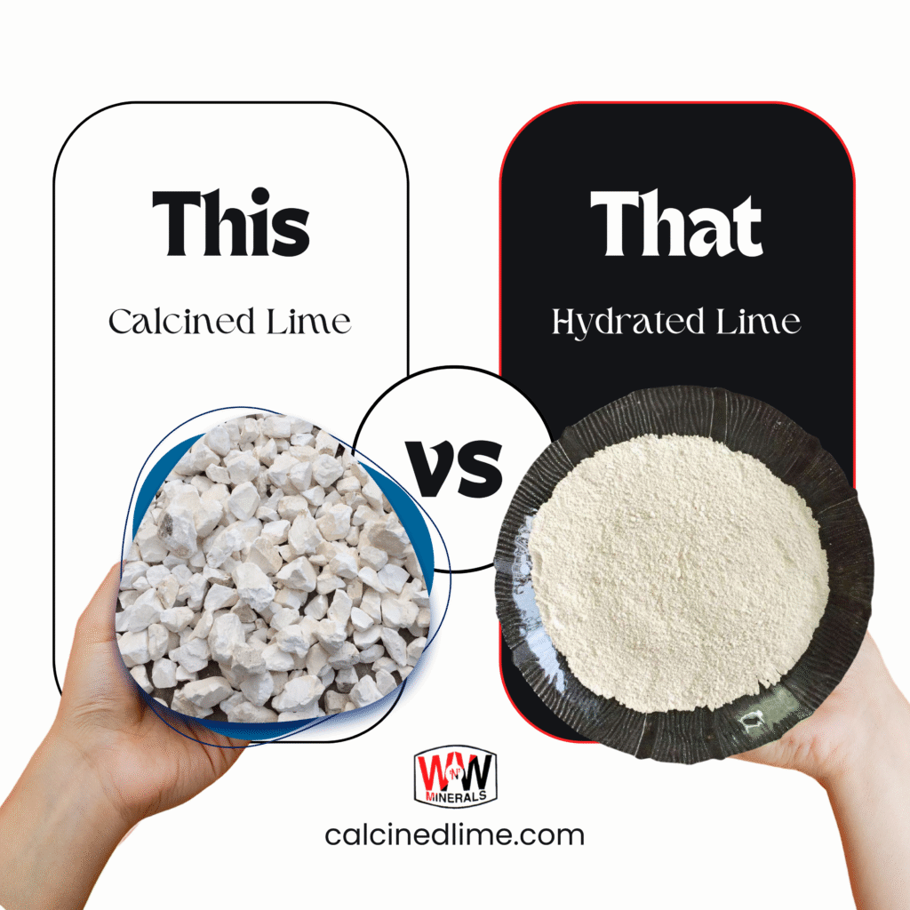 Comparison Between Calcined Lime vs Hydrated Lime
